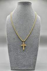 Collana Funetta 3 mm Con Crocifisso Argento 925