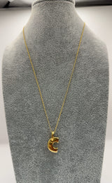 Collana Con Varie Lettere In Argento 925 Dorato