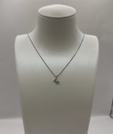 Collana Con Lettera M Zirconata In Argento 925