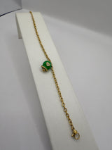 Bracciale In Acciaio Con Campanella Vari Colori Con Zirconi