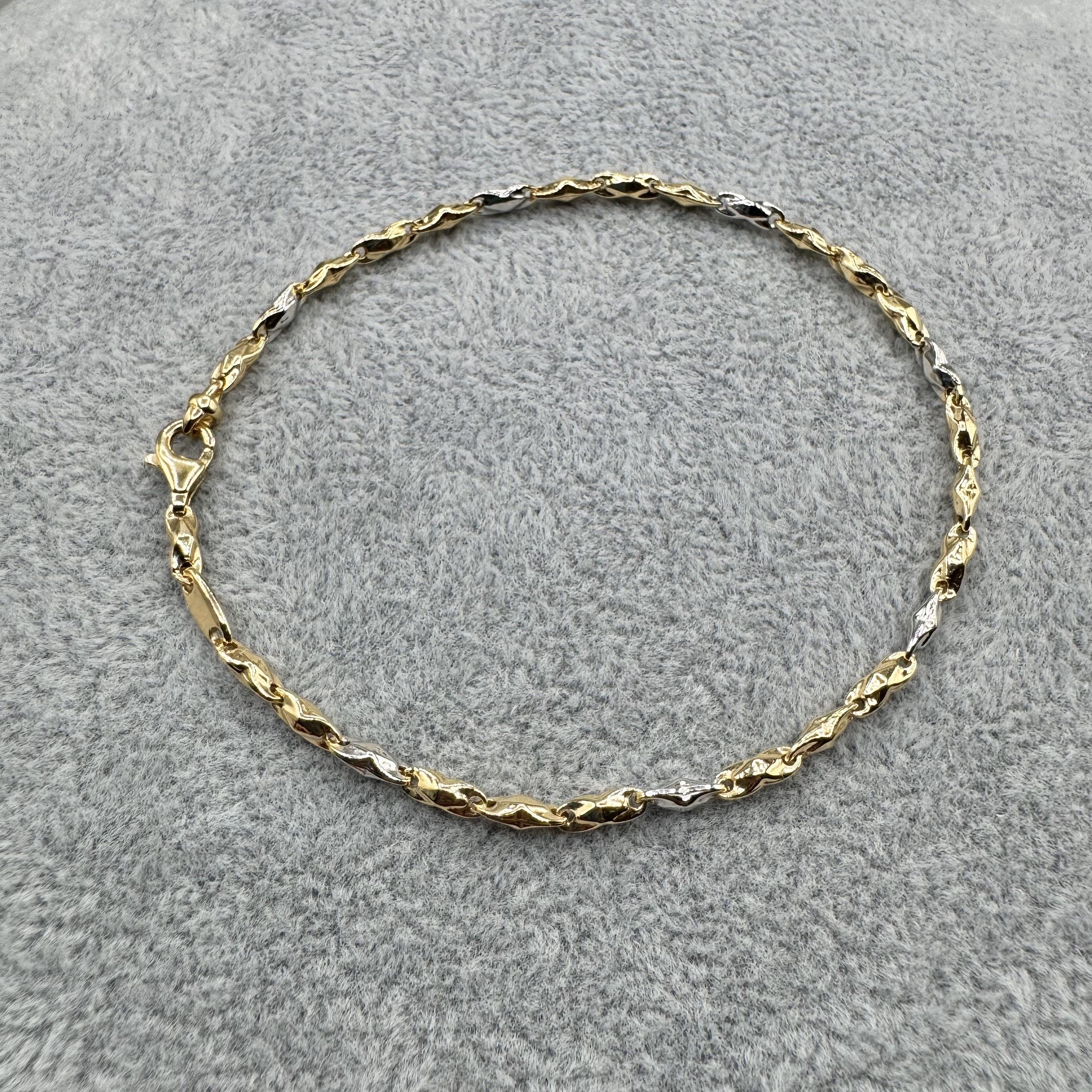 Bracciale Uomo Bicolore Argento 925