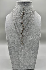 Collana Con Varie Lettere Zirconate In Argento 925