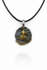 Collana In Argento 925 Con Doppia Faccia Vesuvio e San Gennaro C66