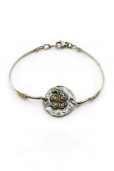 Bracciale in Argento 925 Con Simbolo Quadrifoglio B65