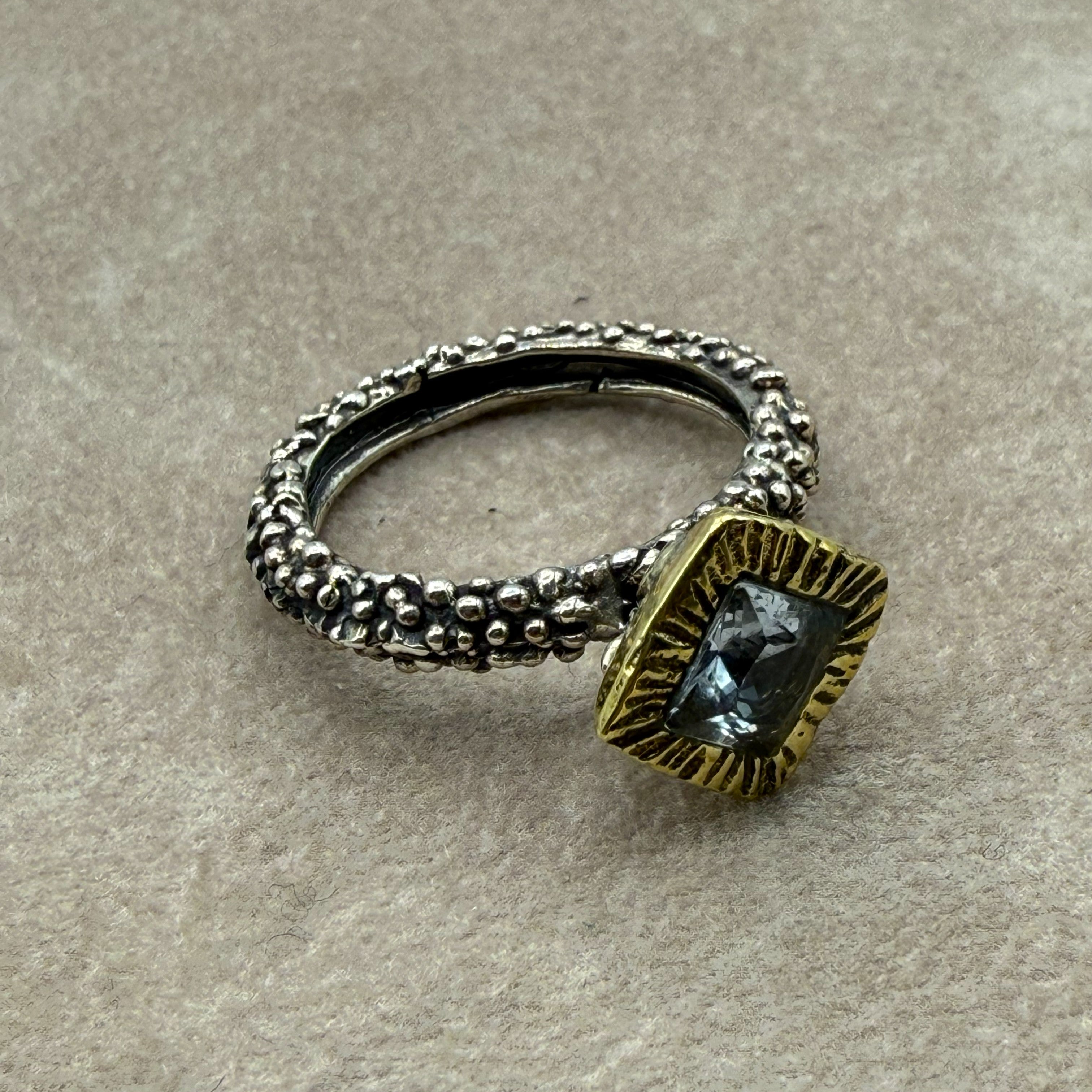 Anello In Argento 925 Con Pietra Centrale A150