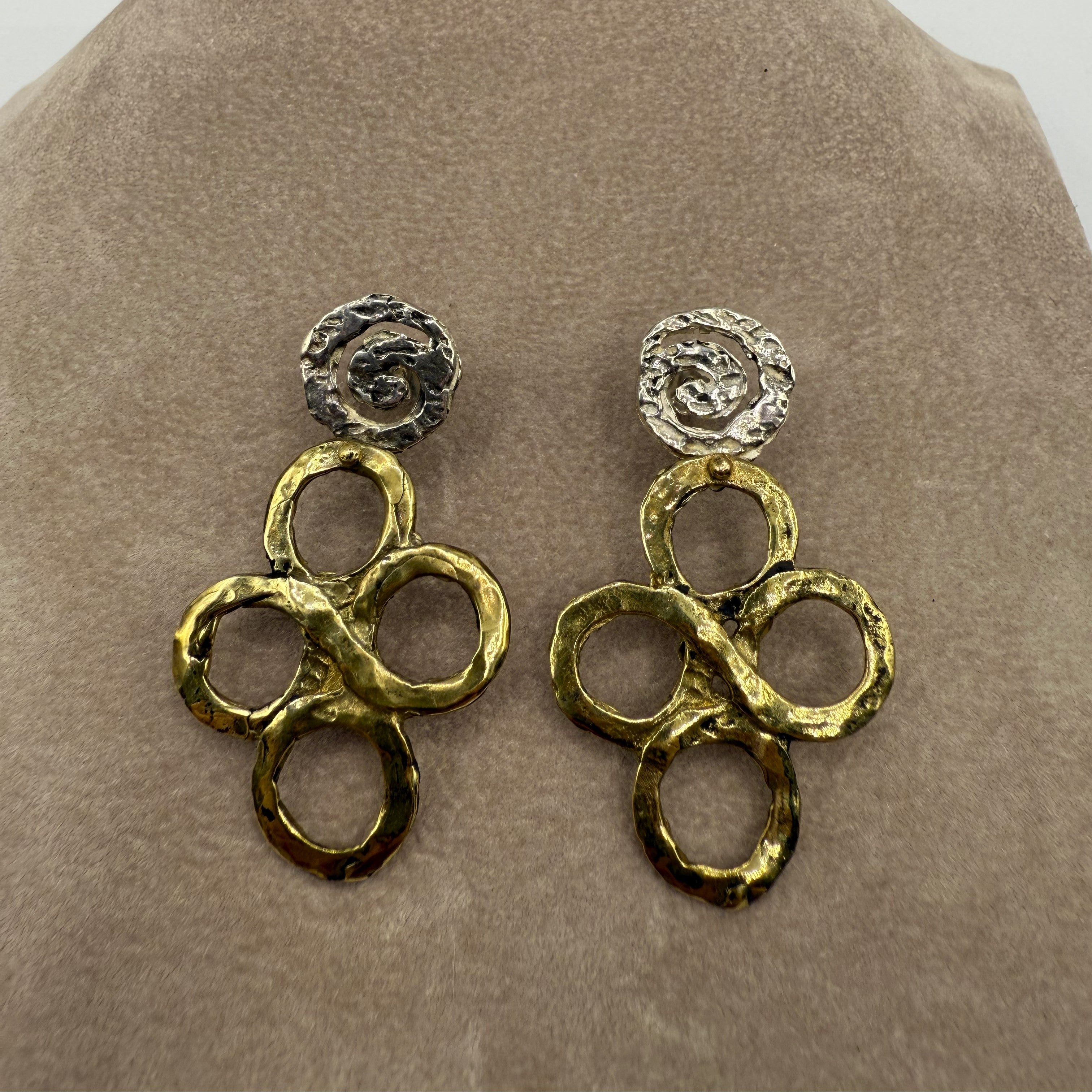 Orecchini Argento 925 Battuti a Mano 089