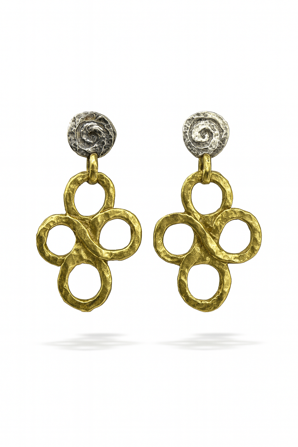 Orecchini Argento 925 Battuti a Mano 089