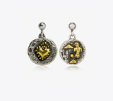 Orecchini Argento 925 Cuore e Sirena 072