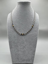 Collana Argento 925 Versace Con Anelli Battuti