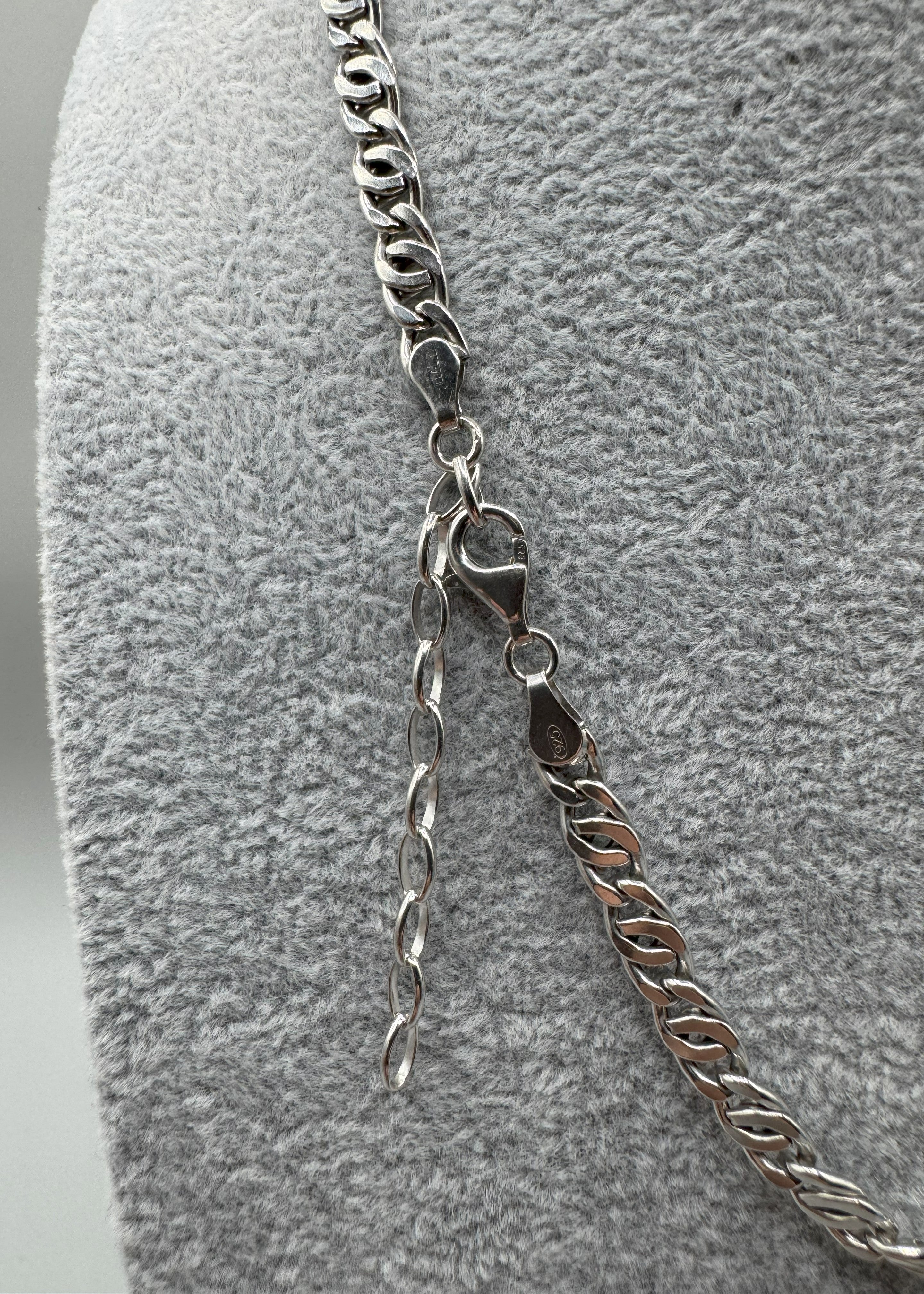 Collana Argento 925 Versace Con Anelli Battuti