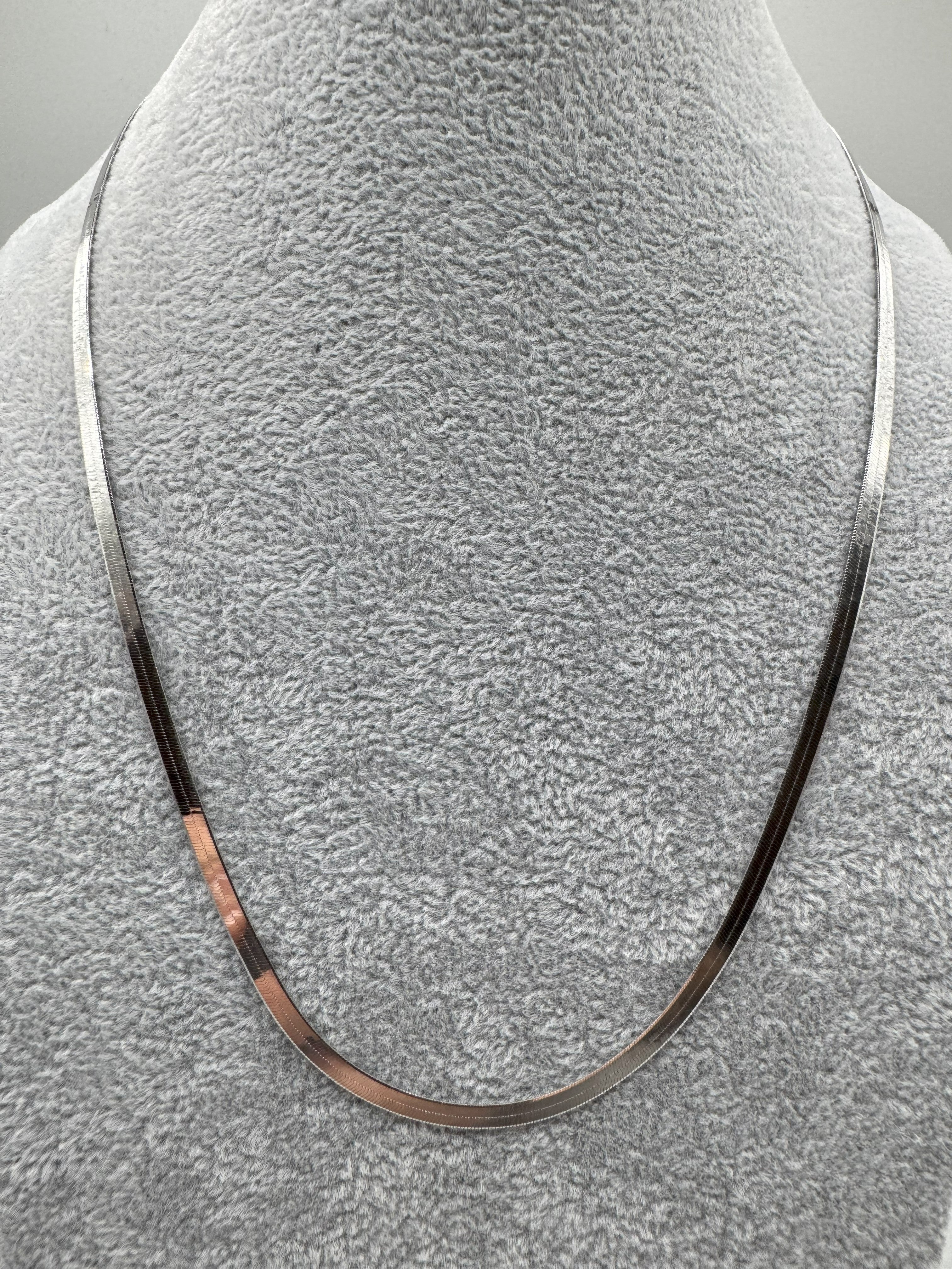 Collana In Argento 925 Piattina e Reversibile