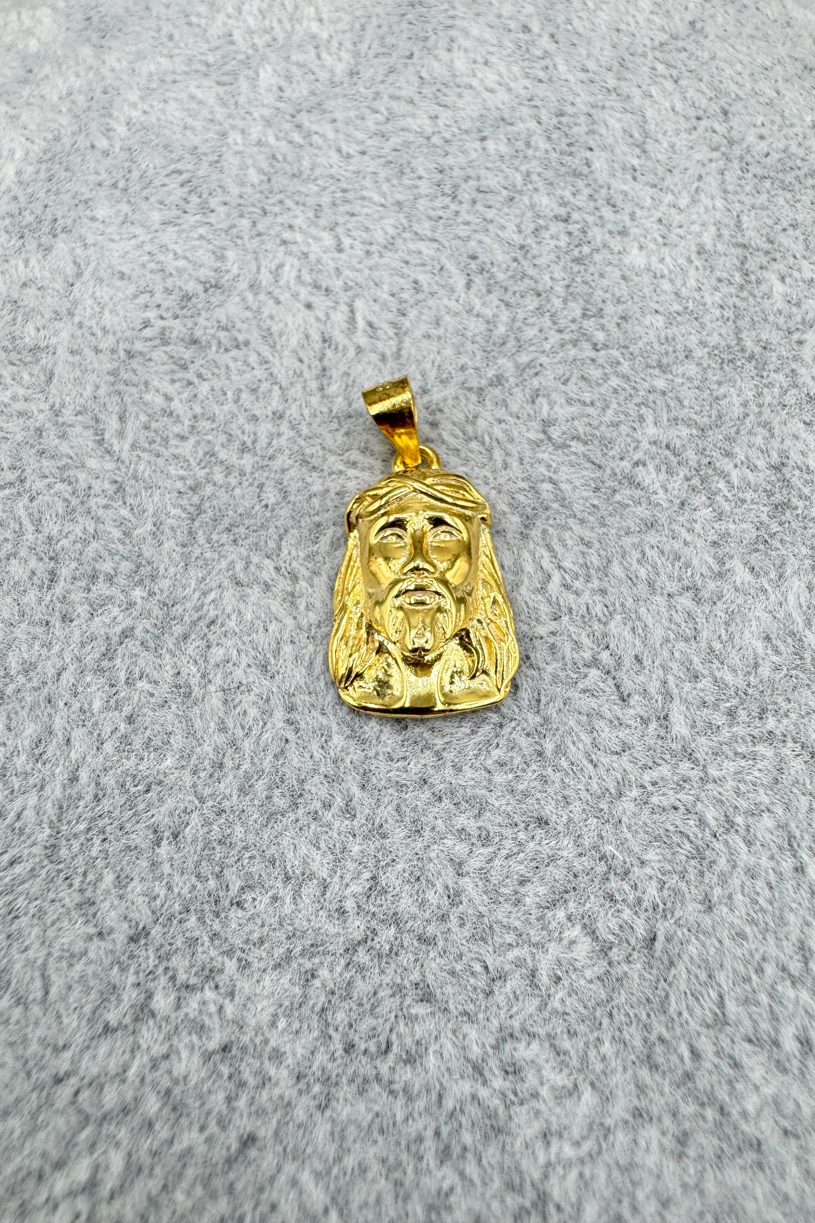 Collana Uomo Bicolore Argento 925 Con Ciondolo Gesù