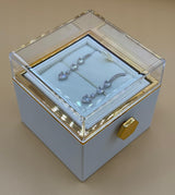 Cofanetto Girevole Per Gioielli Vari Colori Con Rosa Eterna