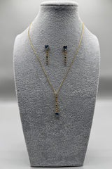 Completo Collana + Orecchini Cuore Pendente Argento925 Dorato