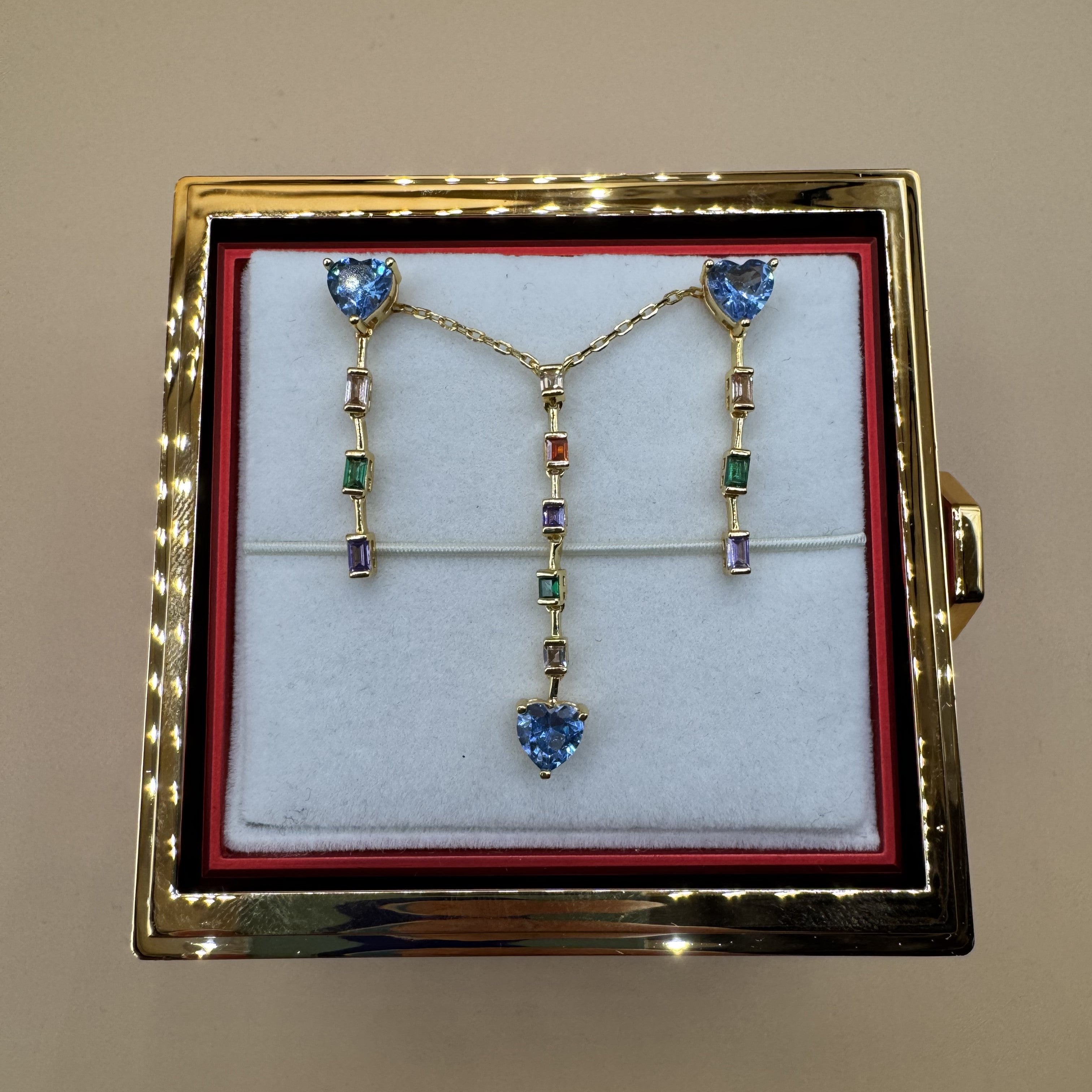 Cofanetto Girevole Per Gioielli Vari Colori Con Rosa Eterna