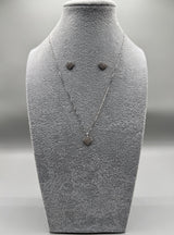 Completo Collana + Orecchini Fantasia Cuore Sagomato Argento925