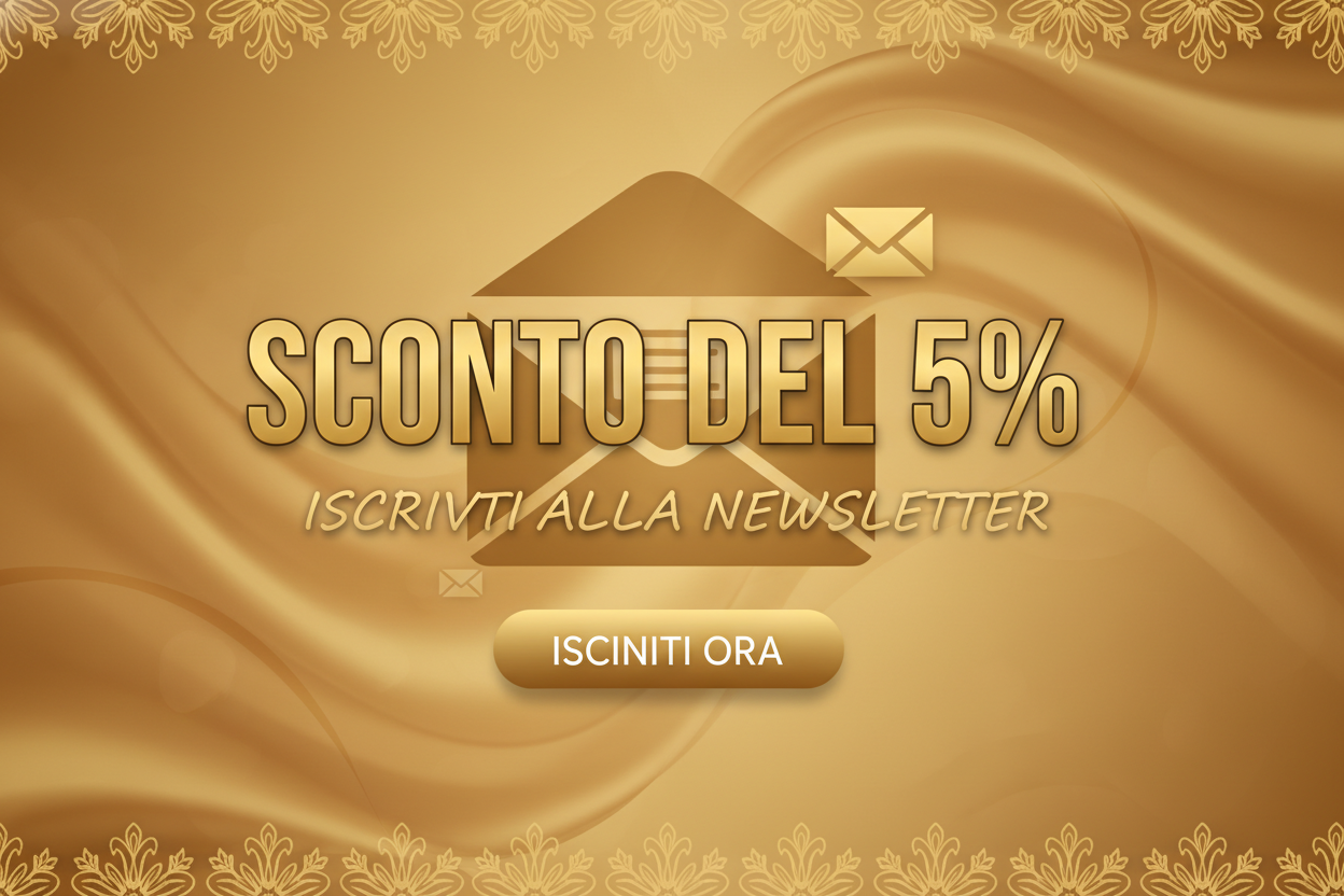 sconto benvenuto del 5% Newsletter